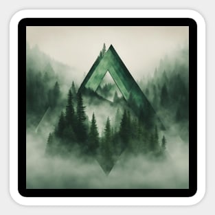 Misty Mountain Triangle Sticker